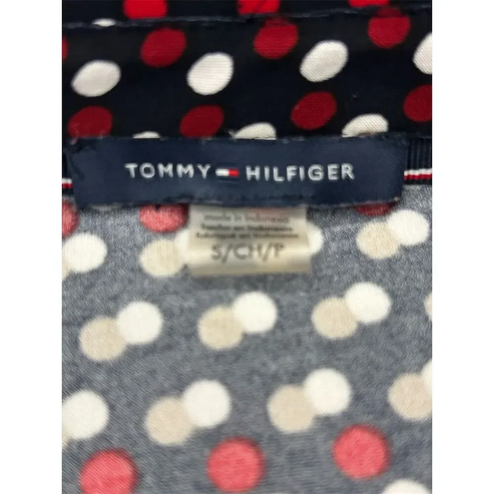 Tommy Hilfiger Women's Polka Dot Button-Up Shirt Size S Multicolor - Picture 3 of 7
